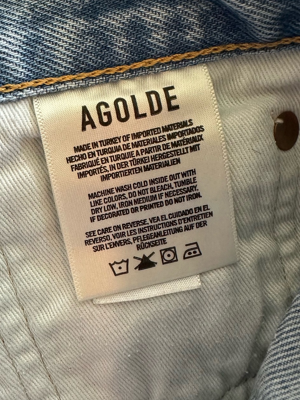 Agolde parker jean shorts - Picture 10 of 12